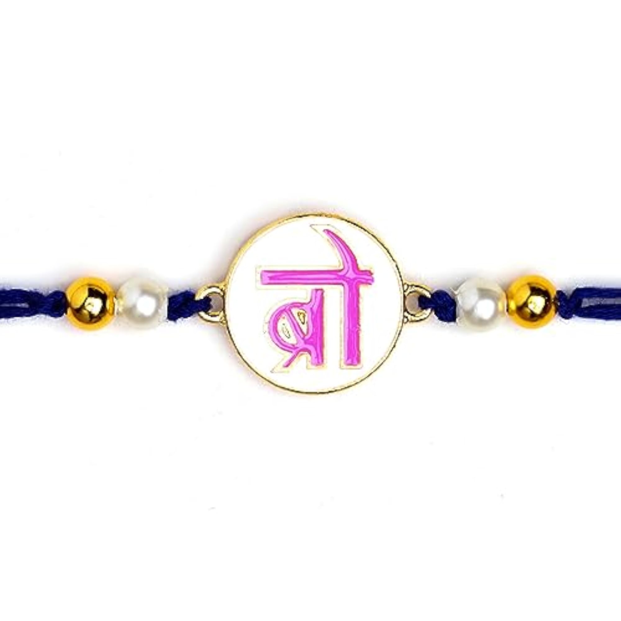 Traditional BRO Enamel Rakhi for Brother Pack of 1