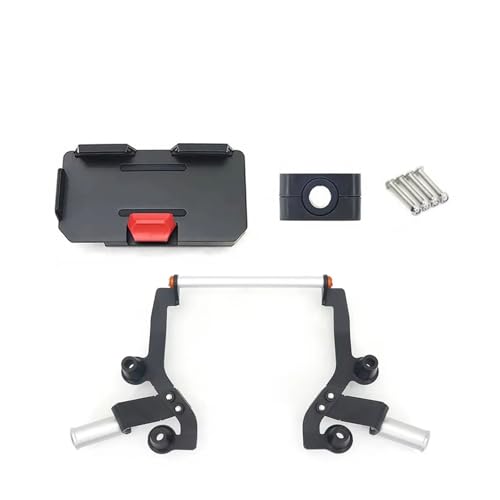 Support téléphone moto avec chargeur sans fil orange pour X-Max 300 2021