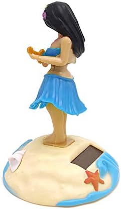 Dashboard Dancing Girl Solar Powered Hawaiian Girl Dashboard Bobble Doll Shaking Head Dancing Toy 10.5X6.5X6.5CM