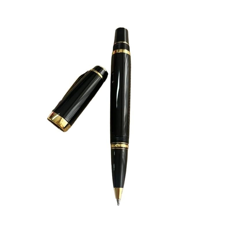 Stylo-plume rétractable de luxe avec étui en cuir pour notes quotidiennes
