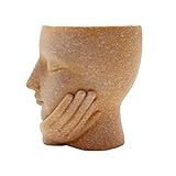 Pots de fleurs uniques : design créatif de visage de fille, le pot de fleurs est plus unique et attrayant pour une meilleure décoration dans votre vie quotidienne, pot de fleurs succulentes