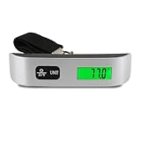 Yardwe Digitale Kofferwaage Tragbare Gepäckwaage mit Lcd anzeige und Raumtemperaturanzeige Genauigkeit Batterie Inklusive für Reisen und Reisekoffer Geeignet