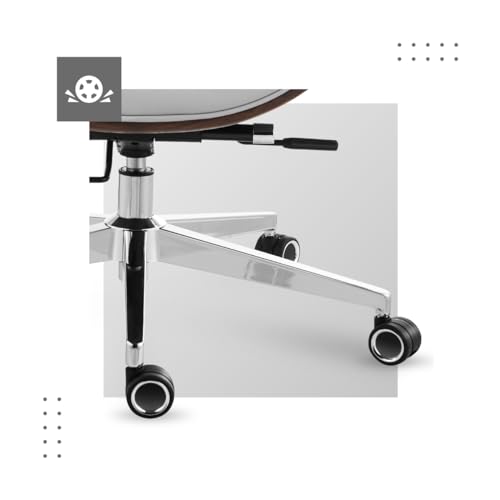 MARK ADLER Boss 8.2 White ergonomiczny fotel biurowy, fotel szefa, krzesło obrotowe, regulacja wysokości, funkcja przechylania, podłokietnik, obciążenie do 130 kg, do biura domowego, ze sztucznej