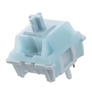 EPOMAKER Creamy Jade 45gf Gaming-Tastatur Switches, 100 PCS Linear Schalter, 5-Pin Pre-Lubed, mit PC/PA66 Gehäuse, POK Stem, Kompatibel mit MX Keycaps für Mechanische Tastatur (Creamy Jade)