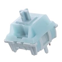 EPOMAKER Creamy Jade 45gf Gaming Keyboard Switches, 100 PCS Linear Switch, 5-Pin Pre-Lubed Switch, with PC/PA66 Case, POK Stem, Compatible with MX Keycaps for Mechanical Keyboard
