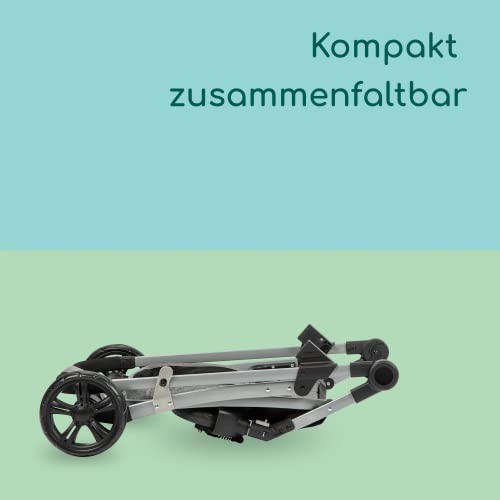 Bebeconfort Hello 2-in-1 Kinderwagen, 2-in-1 Kinderwagen zum Babywagen, 0 Monate bis 4 Jahre, 0-22 kg, Black Chic