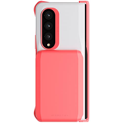 Funda Galaxy Z Fold4 rosa con tarjetero magnético extraíble y protección de bisagra EXEC