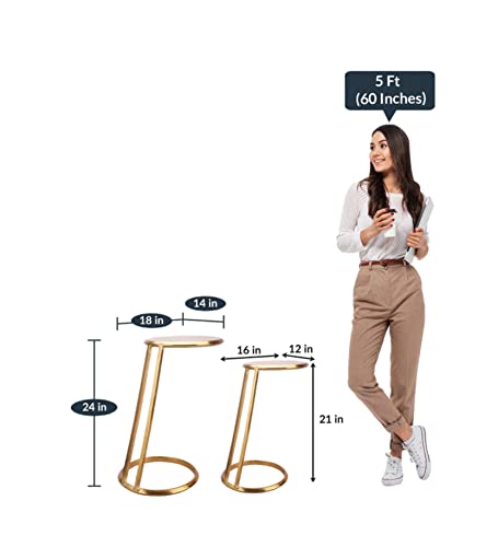 Image of Decor de Maison Brings Handcrafted Slanted Nesting Tables Large in Metal | Bed Side & Sofa Side Tables | End Table for Living Room, Bedroom, Office, Home Decor, Coffee Table