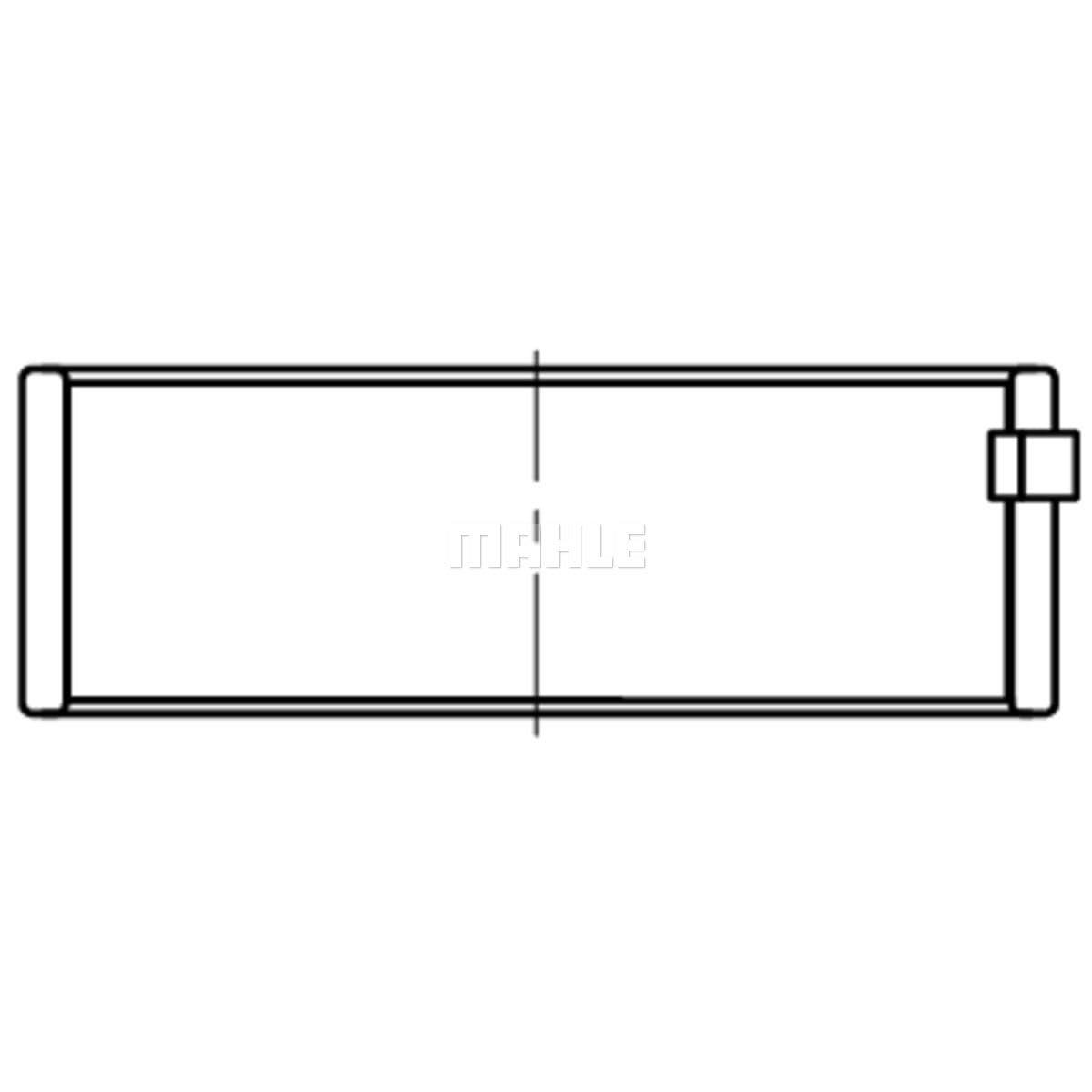 MAHLE ORIGINAL 227 PL 21858 000 Bronzina di biella Bronzine Motore Bronzine Motore Bronzine di Banco