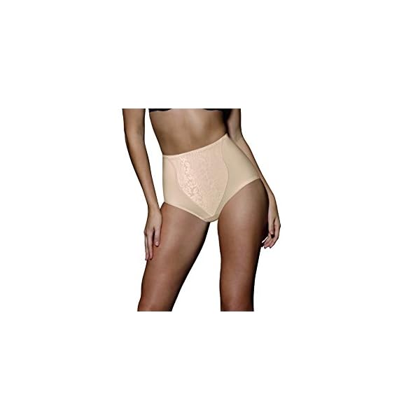 Bali womens Double Support Coordinate Light Control With Lace Tummy Dfx372 2-pack shapewear briefs, Soft Taupe/Soft Taupe, Medium US