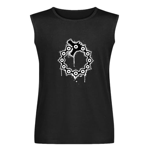 Seven Deadly Sins Dragon's Sin of Wrath Meliodas Unisex Sleeveless T-Shirt Vests Top Black Mens Tank Tee 3XL Seven Deadly Sins Dragon's Sin of Wrath Meliodas Unisex Sleeveless T-Shirt Vests Top Black Mens Tank Tee 3XL