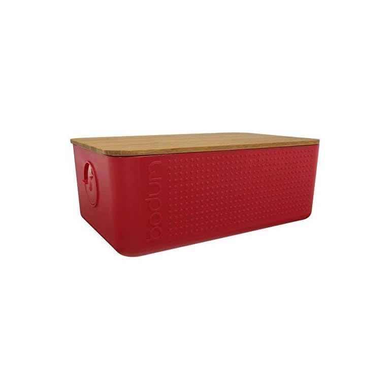 Bodum Large Bread Box Red mykitchenaccessories.co.uk
