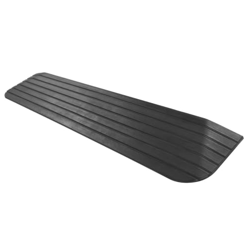 Silver Spring Solid Rubber Threshold Ramp, 1,500 lb Capacity, 1 in Rise