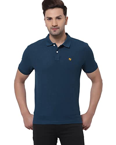 Image of Men's Casual Cotton Polo Tshirt (N1002-AIRFORCE mp)