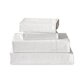 Picture of HOMICIA Linen Sheets Full Size, Stonewashed Linen Cotton Blend Sheets with Slub Texture, Breathable & Soft Cotton Bedsheets, All-Season Comfort, 4 Pieces, Off-White