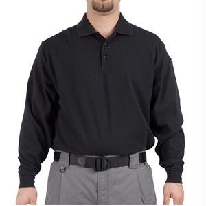 L/S Performance Polo, Black, 2XL