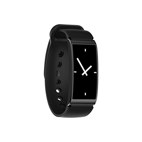 Smart Armband GPS Smart Fitness Tracker Monitor Erinnerung Uhren Blutdruck wasserdichte Armbänder für Android ISO - schwarz