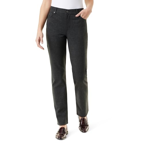 Gloria Vanderbilt Womens Amanda Ponte High Rise Knit Pant Standard