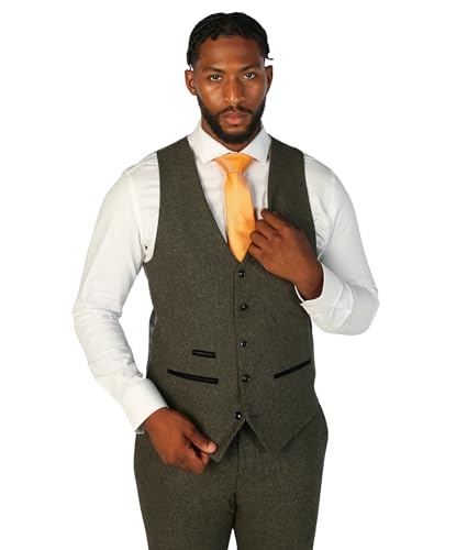 Gilet en laine mélangée ajusté pour sublimer un costume d'invité