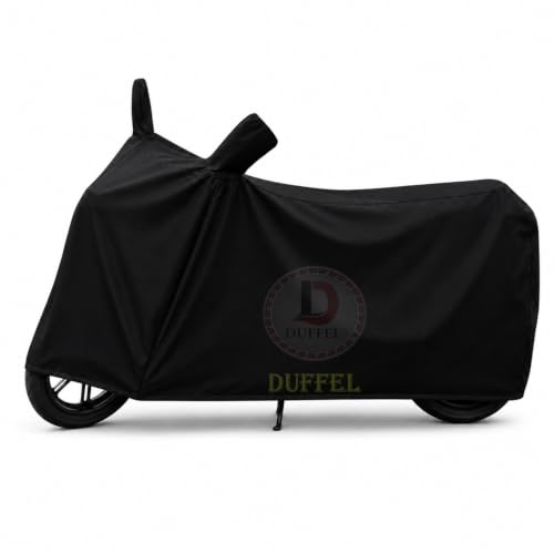Image of All Two Wheeler Bike /Scooty Body Cover Used for Hero Splendor Heat Protectio /Water Resistance /UV-Rays /Birds Dropping /Scratchproof /Dust Proof /All Model & All Variants [Black]