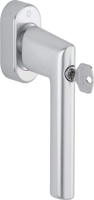 Fenstergriff Amsterdam E038S/UD9056 Alu.32-42mm F1/silberfarbig HOPPE