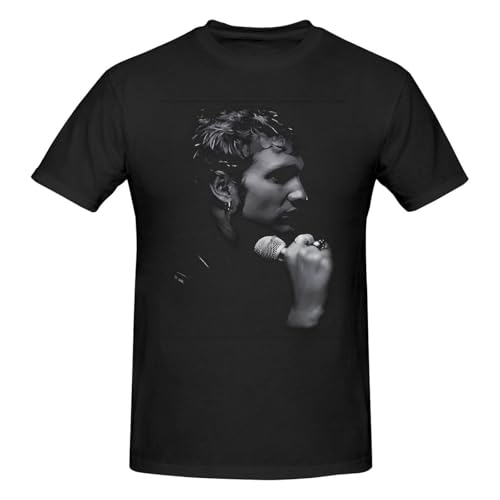 Layne Music Staley Shirt Men's Standard Short Sleeve T-Shirt Youth Versatile Top Black Medium