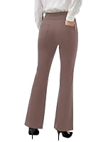 Glacspyg Damen Yogahose Stretch Bootcut High Waist mit 4 Taschen Sporthose – Ansicht 4