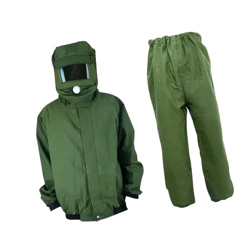 ＡＷＨＡＯ Sandblasting Suit for Industrial Grinding and Painting, Green