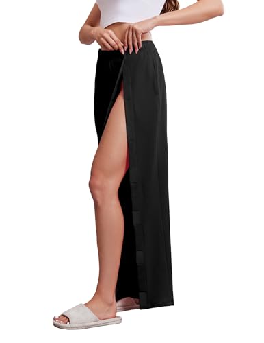 Deyeek Women's Tear Away Pants with Pockets Easy Access Adaptive Pants Post Hip Knee Leg Surgery Breakaway Lounge Sweatpants3