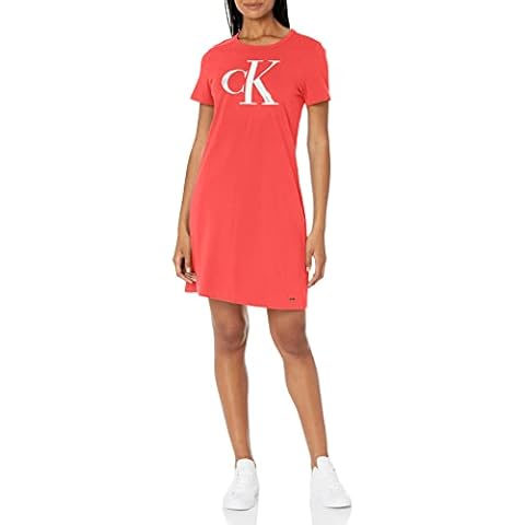 Calvin Klein Vestido Informal Sandía L para Mujer Cover