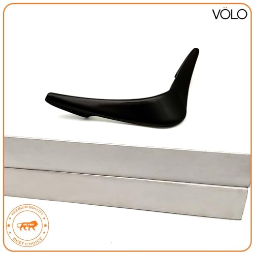 Image of VOLO V knobs for Drawers and cabinets for Home /Kitchen /Offices and Hotels - Versatile Solution for Home, Hotel, and Office Doors (Black, 2)