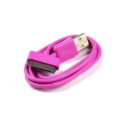 USB Sync & Charging Cable (Hot Pink) for Iphone apple