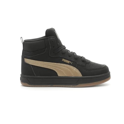 Puma - Kids Puma Caven 2.0 Mid NBK Shoes, Color Puma Black/Gold/Gum, Size: 13 M US Little Kid