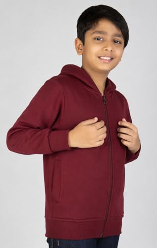 Image of ADBUCKS Unisex Fleece Cotton Zipper Sweatshirt with Hoodies for Boys and Girls
