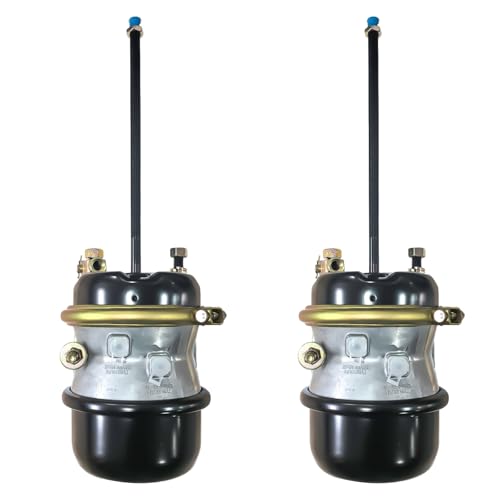 telfair Pair of 3 Stroke 30/30 Air Brake Chambers with Type 3030 for Semi Trucks & Trailers (Fits Bendix NT3030ELS80 Haldex GC3030L)