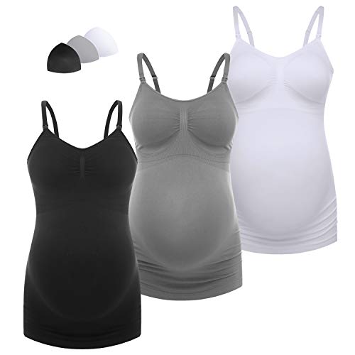 Tops & Tees Bralido Womens Nursing Cami Top Tanks with Pads of