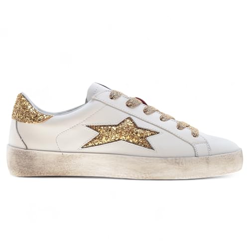 Ishikawa Woman Low Sneakers Gold - Bianco, 41