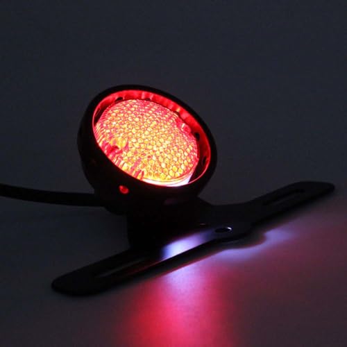 ZKcasA Motocicleta Tail Light Red 12V Motorcycle Brake Running Light Rear Tail Light Fender Traseiro