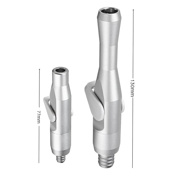 Image of K D High Strong (High) - Short (law) Tip Adaptor Autoclavable Saliva Ejector Suction Valves Vacuum Valve Parts (1 High Volume &1 Low Volume Tip Adaptor)
