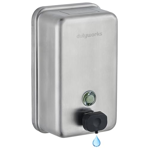 DUTYWORKS Commercial Soap Dispenser Wall Mount 1100 mL Silver