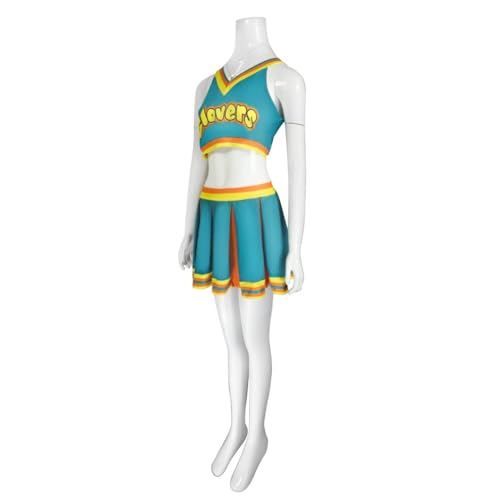 VintageCos Clovers Cosplay Costume Green Cheerleader Clovers Uniform Women Halloween Outfits by VintageCos - Used condition - Image 4