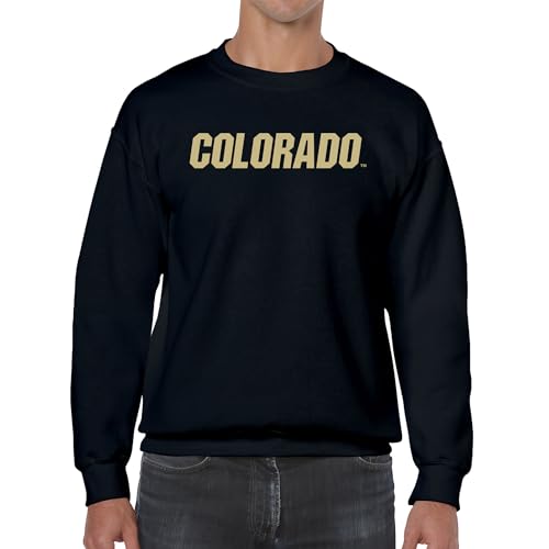 UGP-Campus-Apparel-AW01-University-of-Colorado-Buffaloes-Basic-Block-Crewneck-Sweatshirt-X-Large-Black