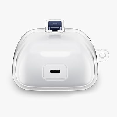 kwmobile Earphones Case Compatible with JBL Tune Flex - Protective Earbuds Case - Transparent