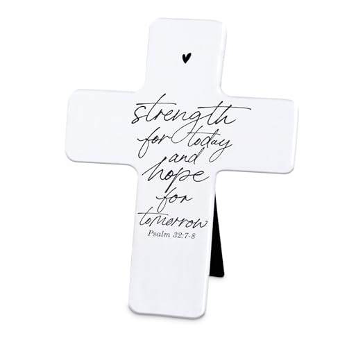 Lighthouse Christian Products Strength for Today, Psalm 32:7-8, White 7.5