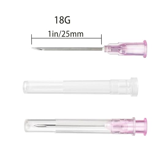 Image of 100 PCS 18G 1 inch for Lab, Refilling Liquid, Individually Packaged | 18 Gauge Luer Lock Lab Utensils, Measuring or Dispensing Accessories, Disposable Industrial Scientific Supplies