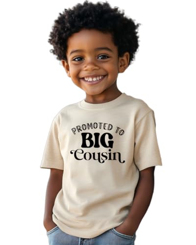 Cousin Crew Shirts for Kids 2-8T - Big-Cousin Shirt for Toddler Boy&Girl Celebrate Promoted to Big Cousins