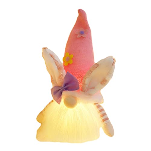 Gnomos Coelhinhos da Páscoa - Glow in the Dark Faceless Boneca Handmade Easter Bunny Gnome Scandinav