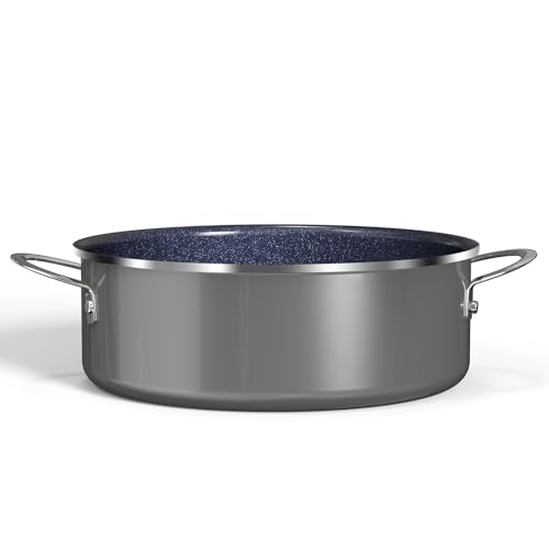 DUXANO 5QT Stockpot, 2-Layer Ceramic Nonstick, PFAS-Free, Induction Compatible, Oven & Dishwasher Safe, Gray (10.24 × 3.74 in)