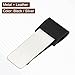 PATIKIL Pen Loop for Notebook, Stainless Steel Leather Pencil Holder Pen Clip for Notebook Traveler Journals Planner, Black