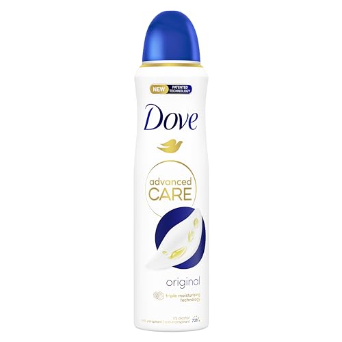 Dove Deodorante Spray Advanced Care Original, Con Formula Idratante E Delicata Sulla Pelle, Senza Alcol, Pelle Asciutta Fino A 72 Ore, Deodorante Uomo
